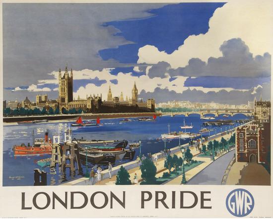 Appraisal: MASON Frank H RI LONDON PRIDE GWR lithograph in colours