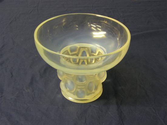 Appraisal: Lalique clear and opalescent glass vase early th century in