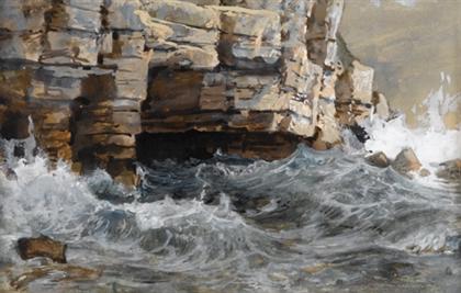 Appraisal: WILLIAM TROST RICHARDS american - CAVE ON PORTLAND ISLE DORSET