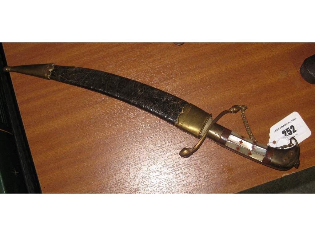 Appraisal: Ethnic dagger in scabbard