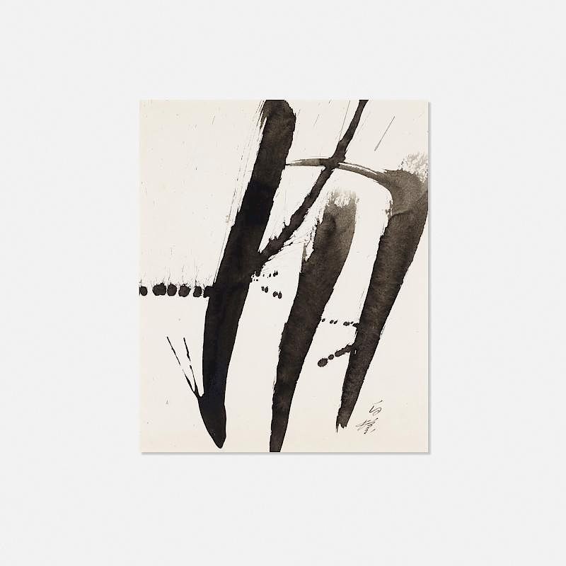 Appraisal: Kazuo Shiraga Attend Kazuo Shiraga Attend - ink on paper