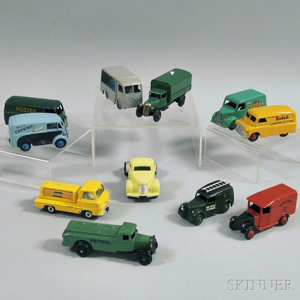 Appraisal: Eleven Meccano Dinky Toys Die-cast Metal Vehicles England and France