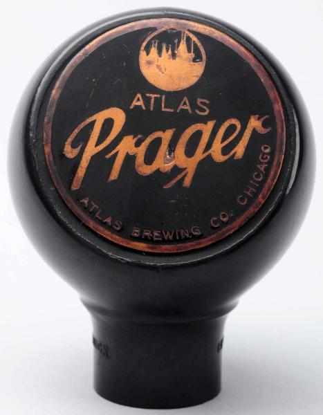 Appraisal: Atlas Prager Beer Tap Knob Clean example with just minor