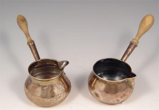 Appraisal: PIECE EARLY TH C ENGLISH STERLING SAUCE LADLES To include