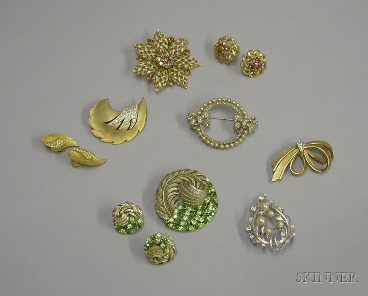 Appraisal: Small Group of Assorted Vintage Costume Jewelry including a s