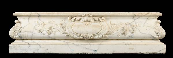 Appraisal: A Louis XV style carved marble jardiniere late th century