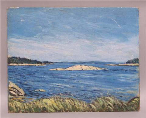 Appraisal: VICTOR DE PAUW AMERICAN - DEVIL ISLAND - MAINE Oil