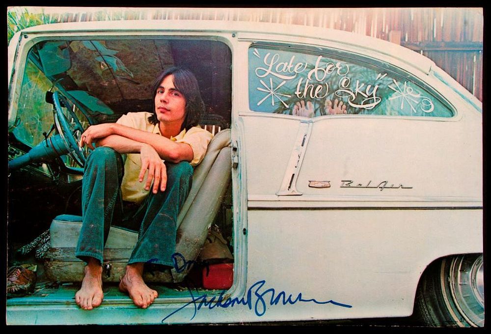 Appraisal: Jackson Browne A signed Jackson Browne Boxing Style poster for