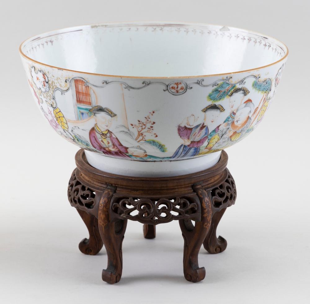 Appraisal: CHINESE EXPORT FAMILLE ROSE PORCELAIN BOWL TH CENTURY HEIGHT DIAMETER