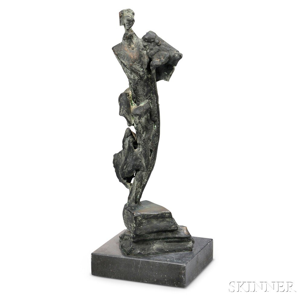 Appraisal: John Coen b Standing Figure Bronze Ireland late th century