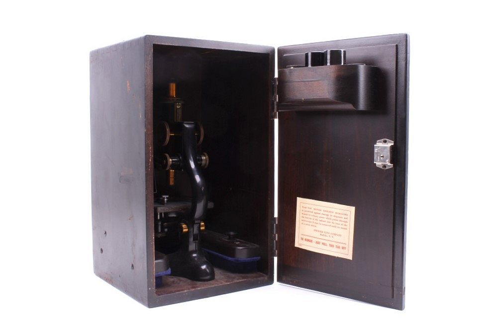 Appraisal: Basch Lomb Optical Microscope Case circa For your consideration is