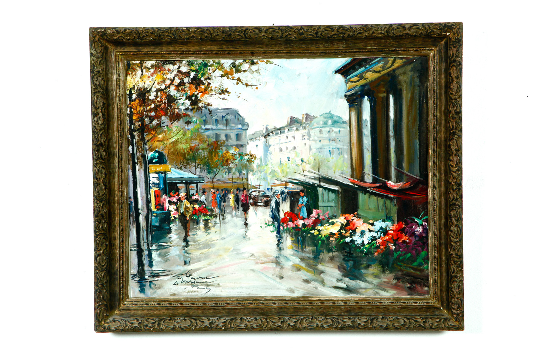 Appraisal: PARISIAN STREET SCENE BY FRANCOIS GEROME FRANCE B Oil on