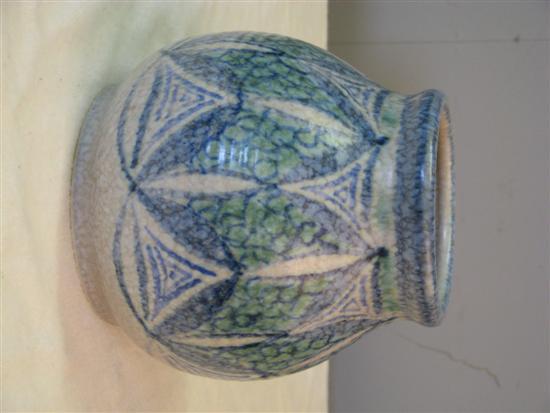 Appraisal: Pilkingtons Royal Lancastrian large bulbous stoneware vase in 'lapis' technique