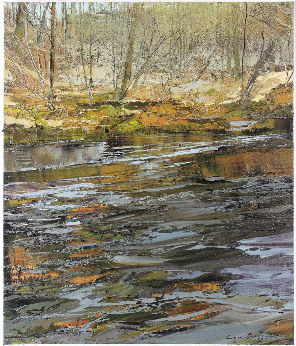 Appraisal: LYNN BOGGESS AMERICAN TH ST CENTURY RIVER LANDSCAPE DECEMBER Oil