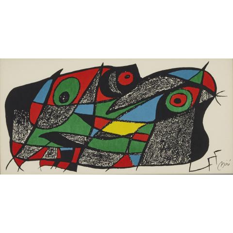 Appraisal: Joan Miro - SUECIA SWEDEN FROM JOAN MIRO ESCULTOR PLATE