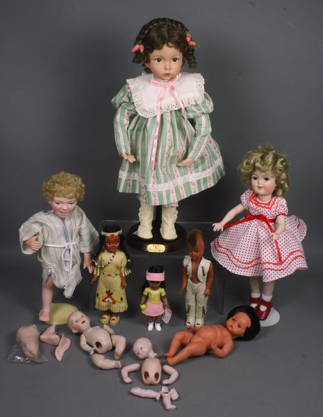 Appraisal: Group of th Century dolls Some as is EST