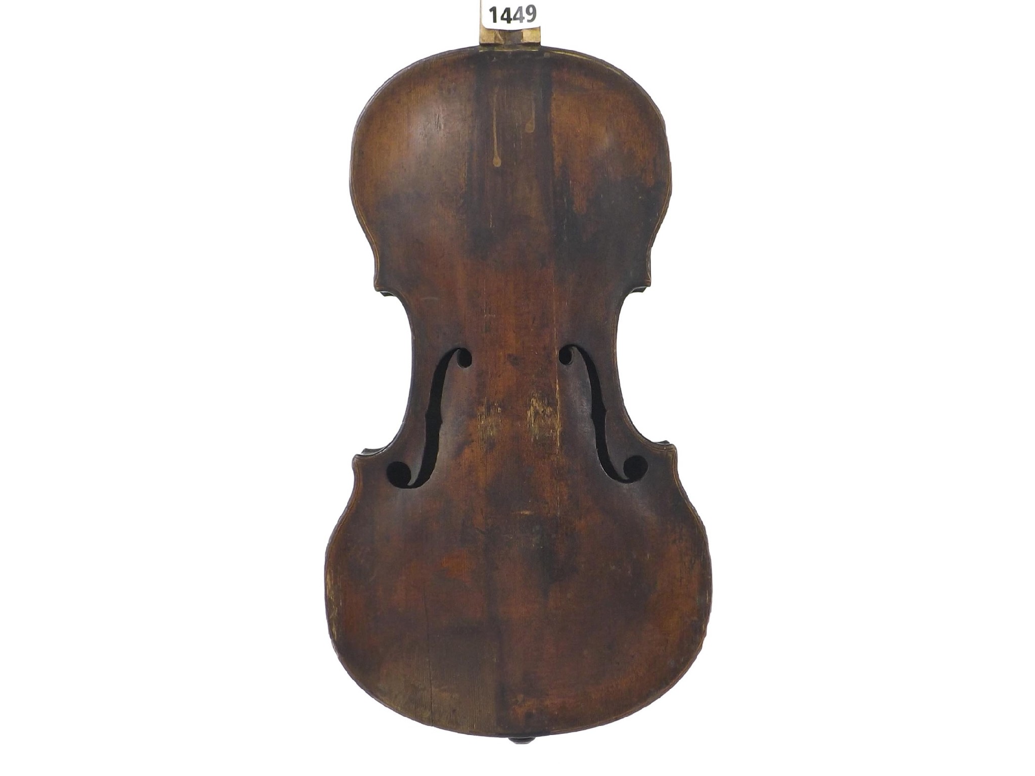 Appraisal: th century German violin labelled and probably by Johann Gottlob