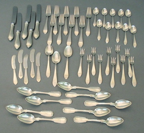 Appraisal: Dominick Haff Mayflower pattern partial flatware service monogrammed and nine