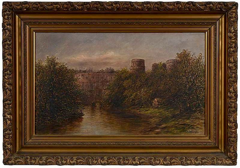 Appraisal: Thomas Addison Richards British American - View of a Castle