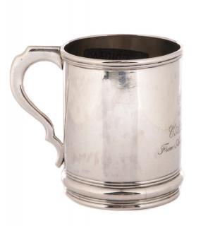 Appraisal: John Ewan Charleston Coin Silver Tankard c John Ewan American