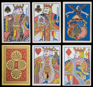 Appraisal: Lawrence Cohen Illuminated Playing Cards New York ca Excellent Gorgeous