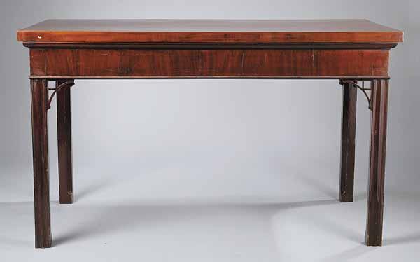 Appraisal: A George III Mahogany Console Table in the Chippendale Taste