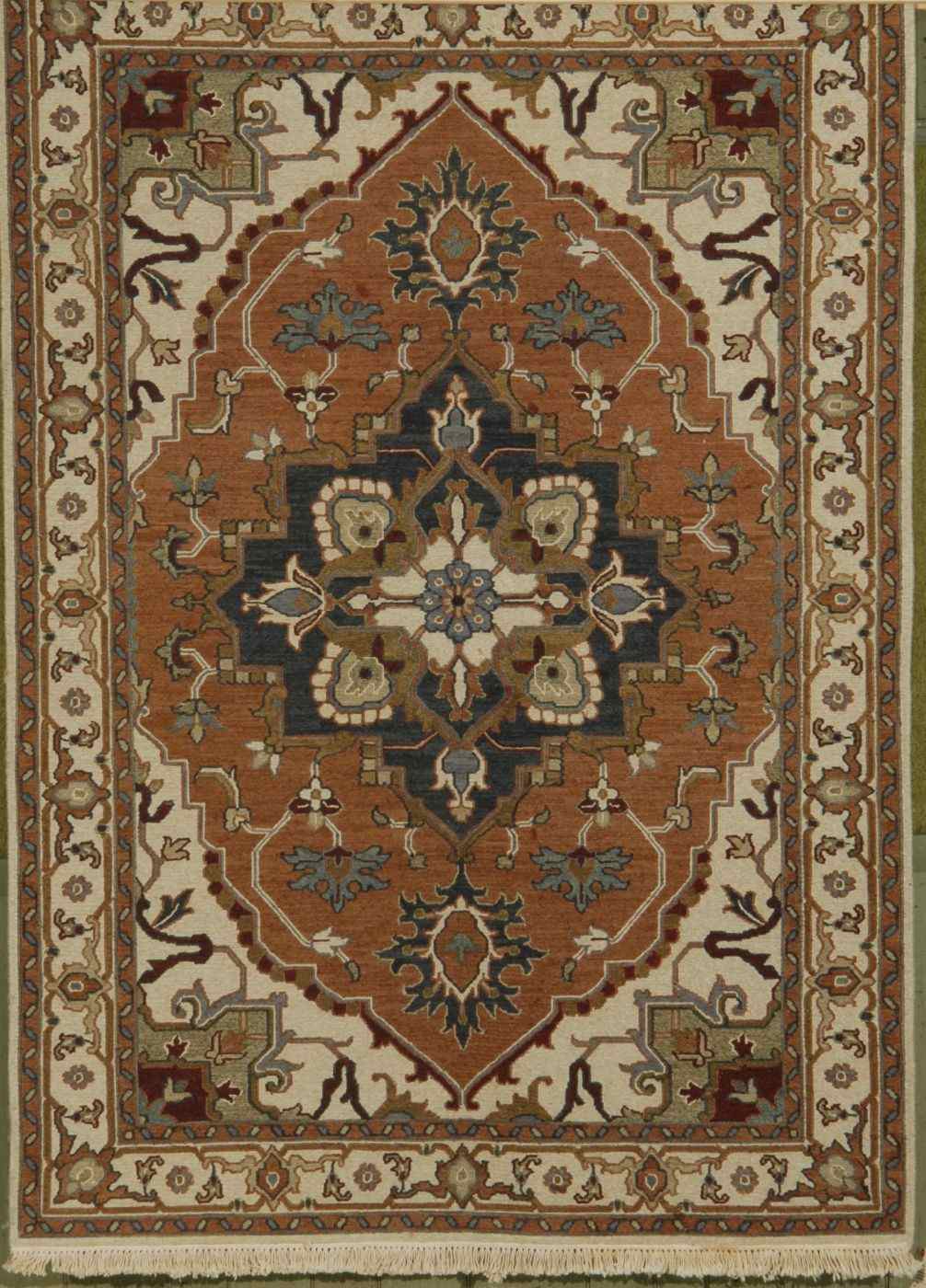 Appraisal: ORIENTAL RUG SOUMAC IN SERAPI DESIGN ' x ' ''