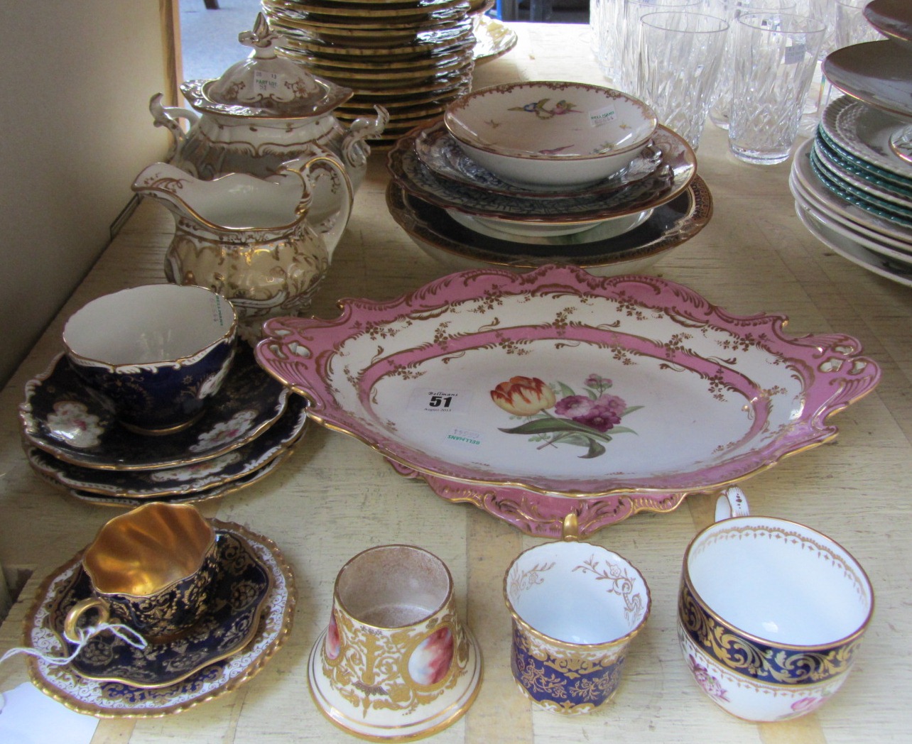 Appraisal: A group of Coalport porcelain various dates including a comport