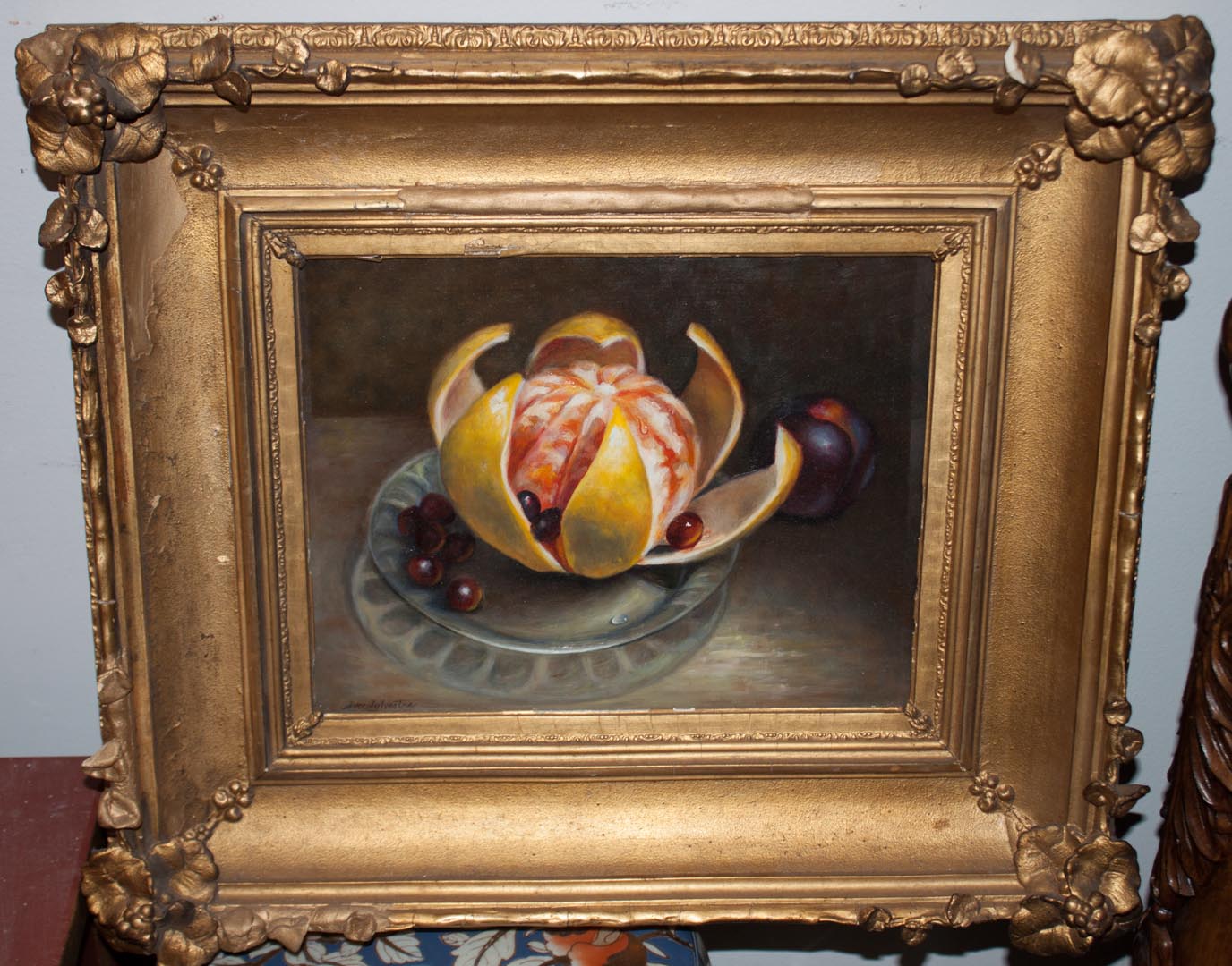 Appraisal: Sve Sylvester Still Life with Fruit oil on panel American