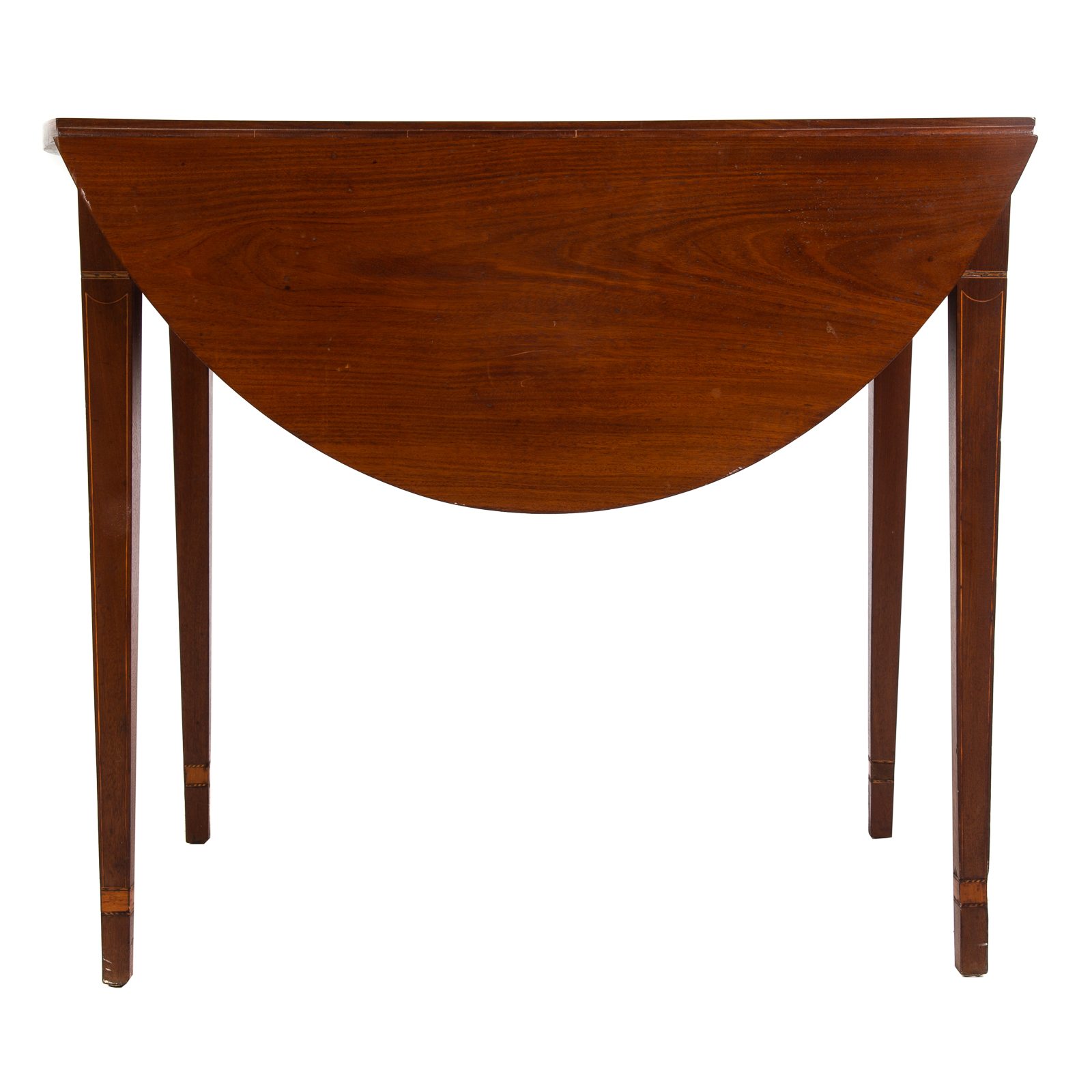 Appraisal: FEDERAL MAHOGANY INLAID DROP LEAF TABLE Baltimore Maryland circa having