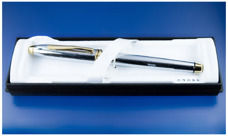 Appraisal: A Cross Townsend Medalist Pen In bright chrome with Ct