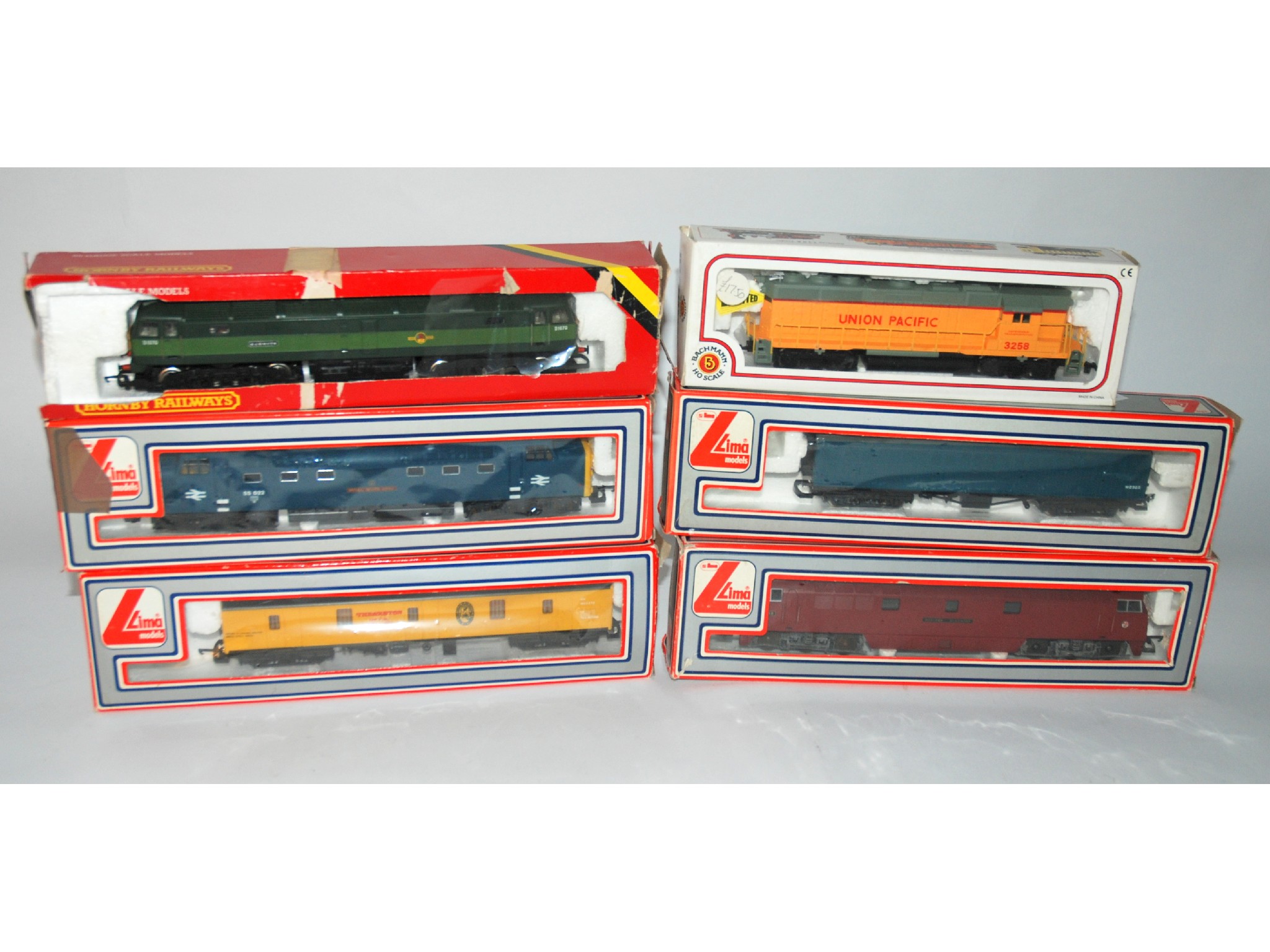 Appraisal: Seven various Lima models including two locomotives a Bachmann Union