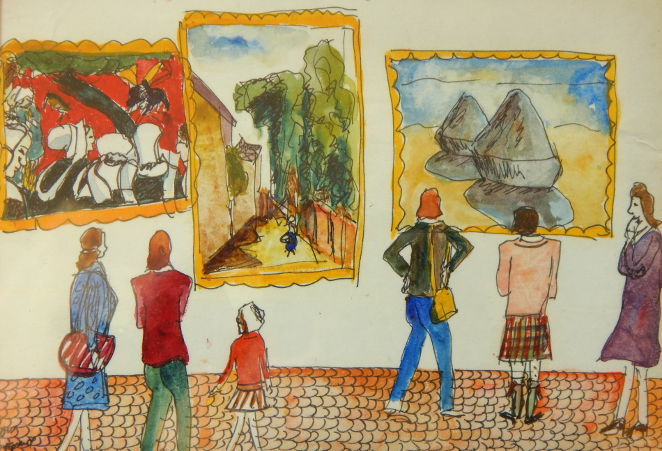 Appraisal: Lois Bygrave - The Scottish National Gallery watercolour signed and