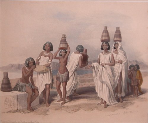 Appraisal: Artist Roberts David British - Title Nubian Women at Kortie