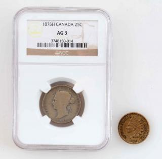 Appraisal: Lot Of Coins H Canada AG NGC Indian Head Cent