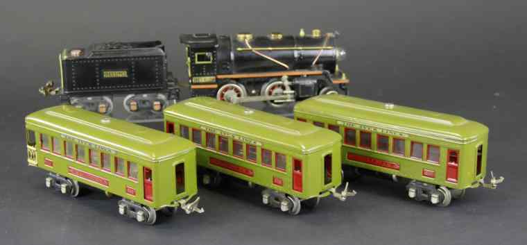 Appraisal: IVES TRAIN SET Includes a loco with T together with