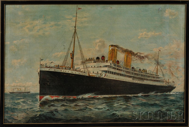 Appraisal: British Canadian School Early th Century Portrait of the Steamship