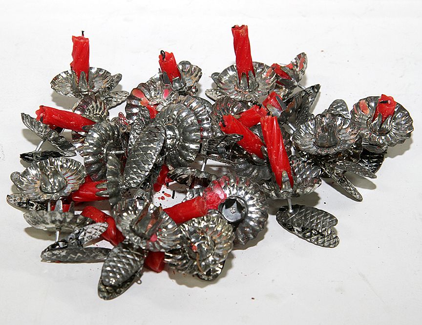 Appraisal: Clip on Christmas Ornaments A large group of original tin