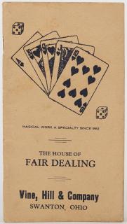 Appraisal: Vine Hill Company House of Fair Dealing Catalog No Swanton