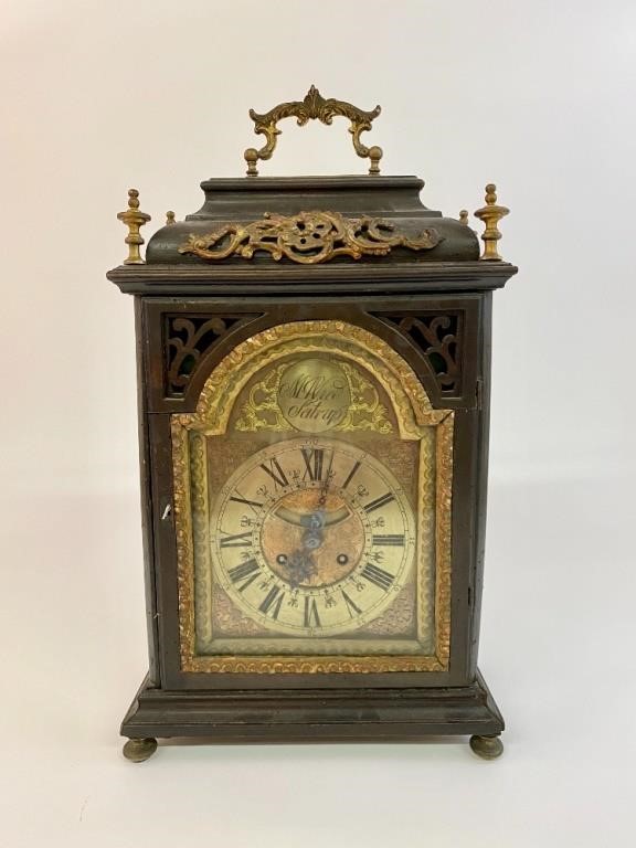 Appraisal: Matz MatZen - German bracket clock with copper face and