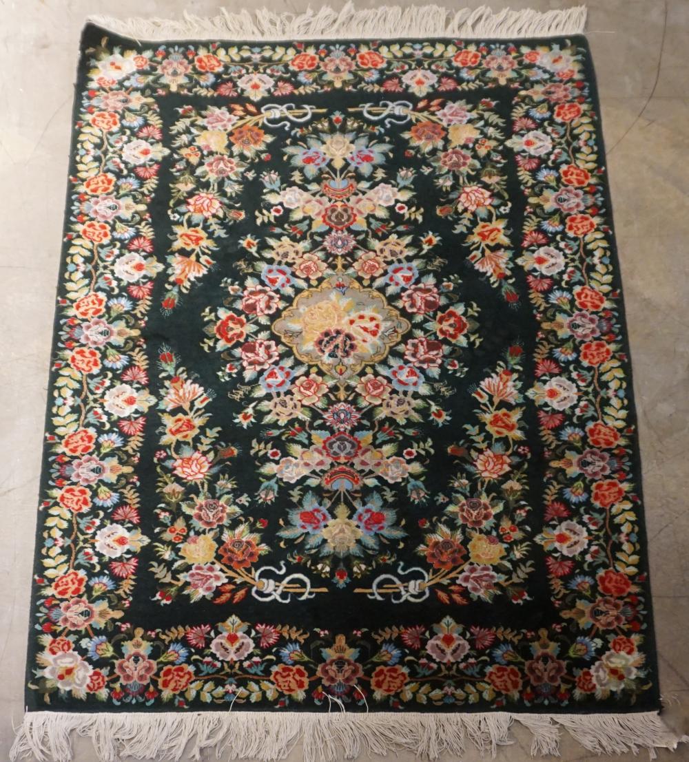 Appraisal: Tabriz Partial Silk Rug ft x ft in