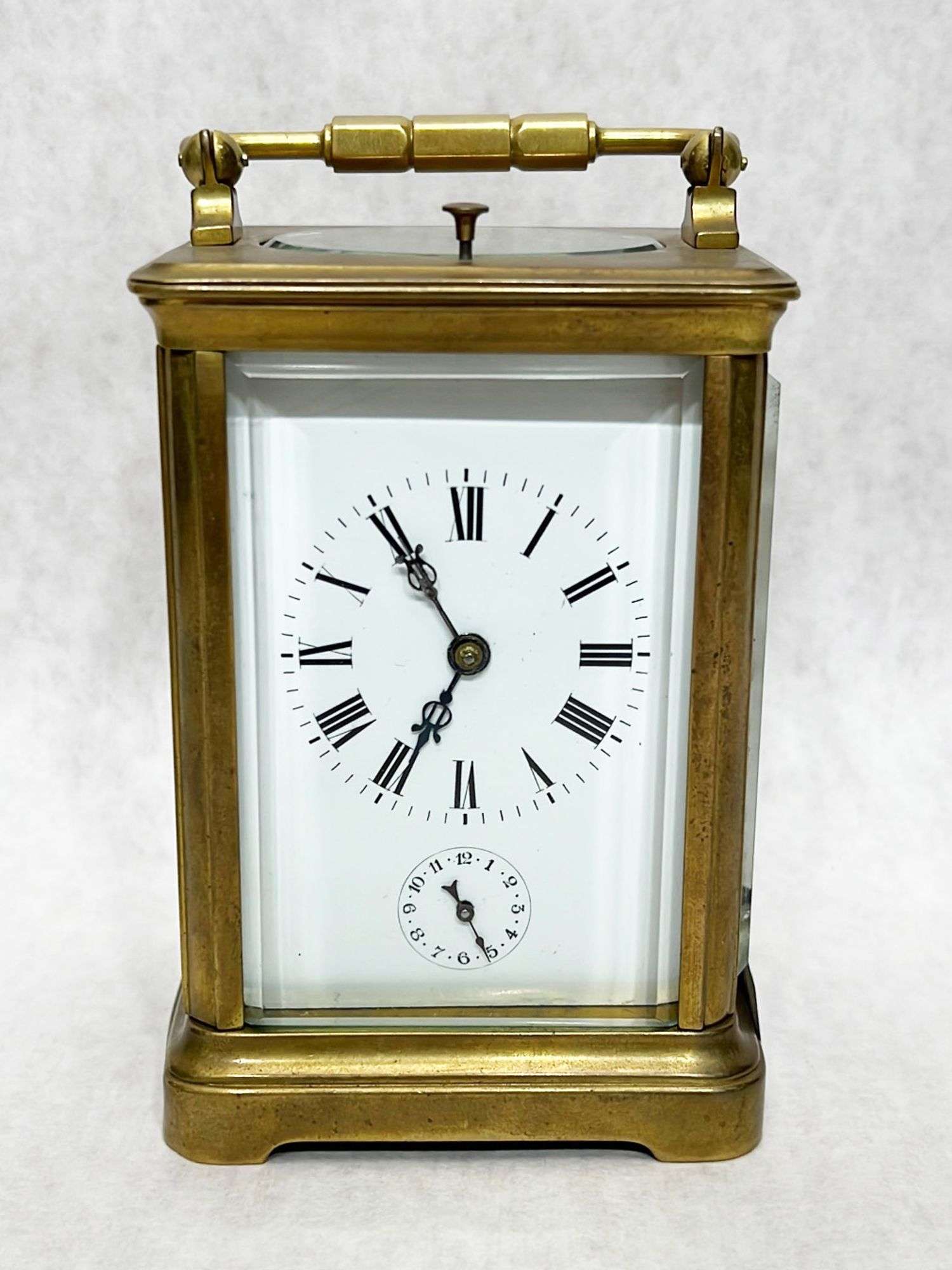 Appraisal: Quarter hour repeater petite sonnerie carriage clockLate thC Movement marked