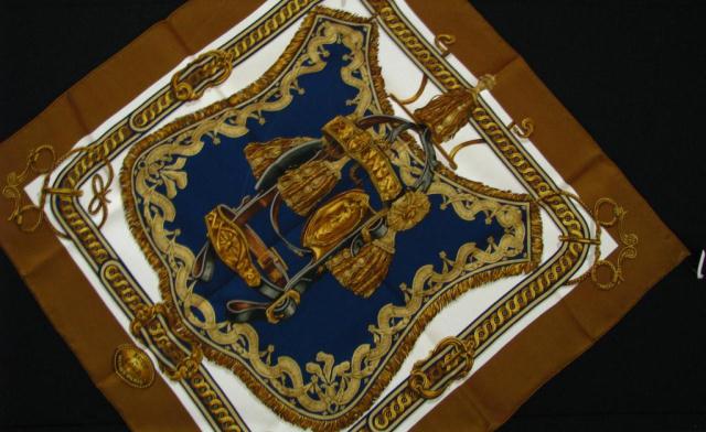 Appraisal: Hermes Paris ''Bride de Cour'' scarf silk issue year artist