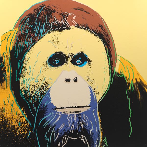 Appraisal: AFTER ANDY WARHOL AMERICAN - x Orangutan Screenprint in colors