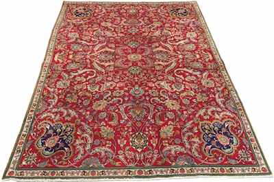 Appraisal: A Tabriz Persian Carpet Apprx '- x '- Low wool