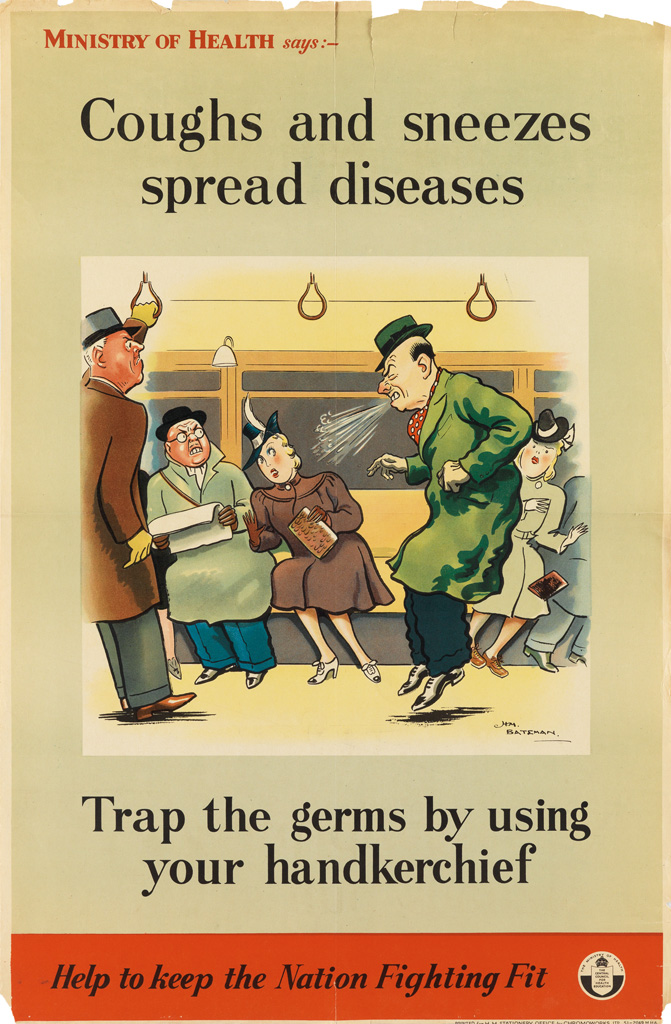 Appraisal: VARIOUS ARTISTS COUGHS AND SNEEZES SPREAD DISEASES Group of posters