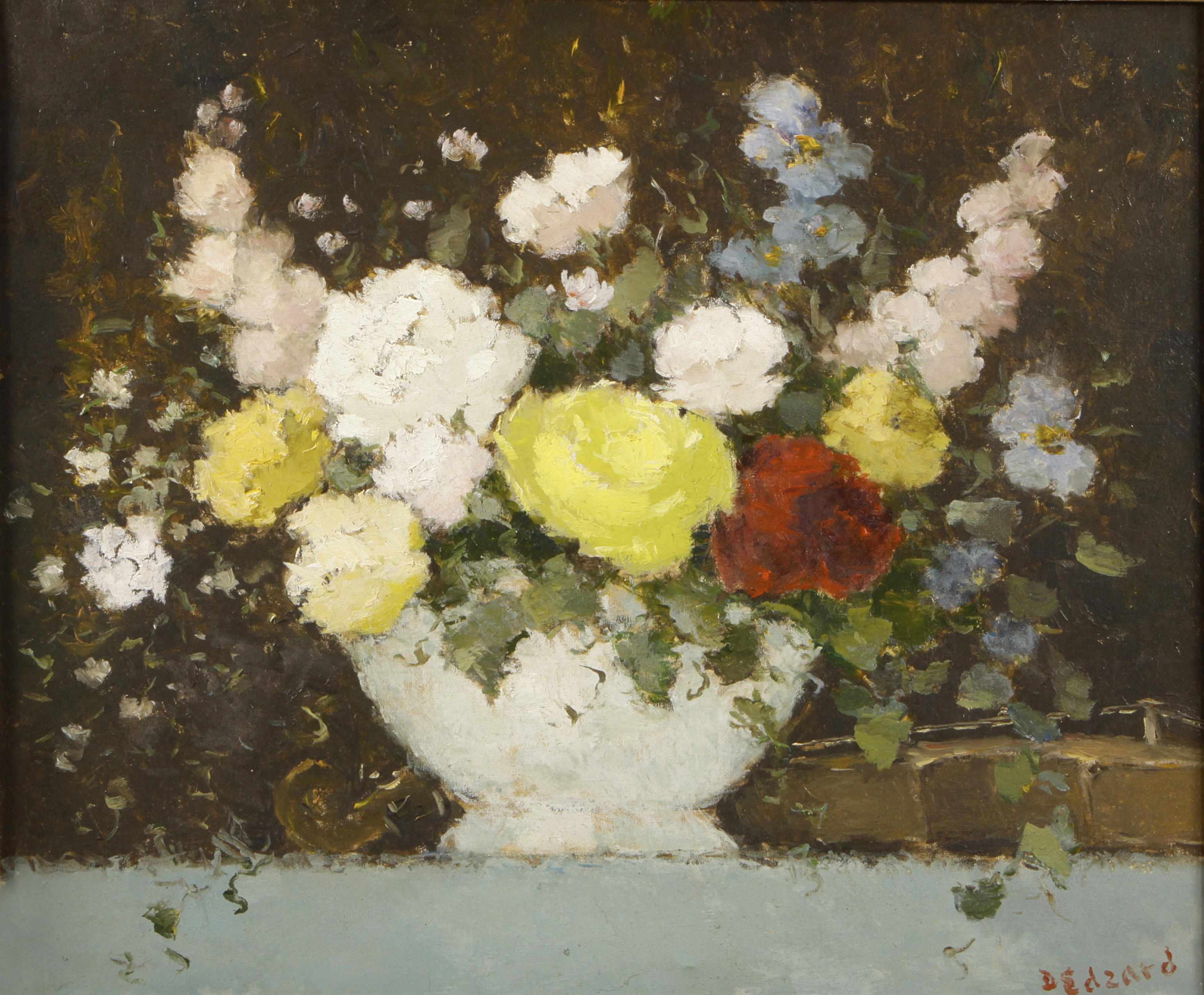 Appraisal: Dietz Edzard German - Still life with flowers in a