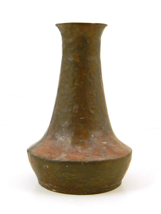 Appraisal: Harry Dixon San Francisco CA - hammered copper vase c