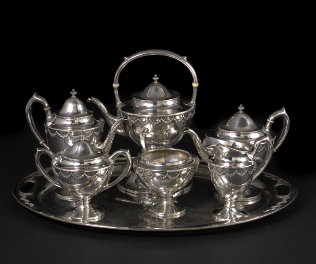 Appraisal: American Sterling Silver Seven-Piece Coffee and Tea Service second quarter