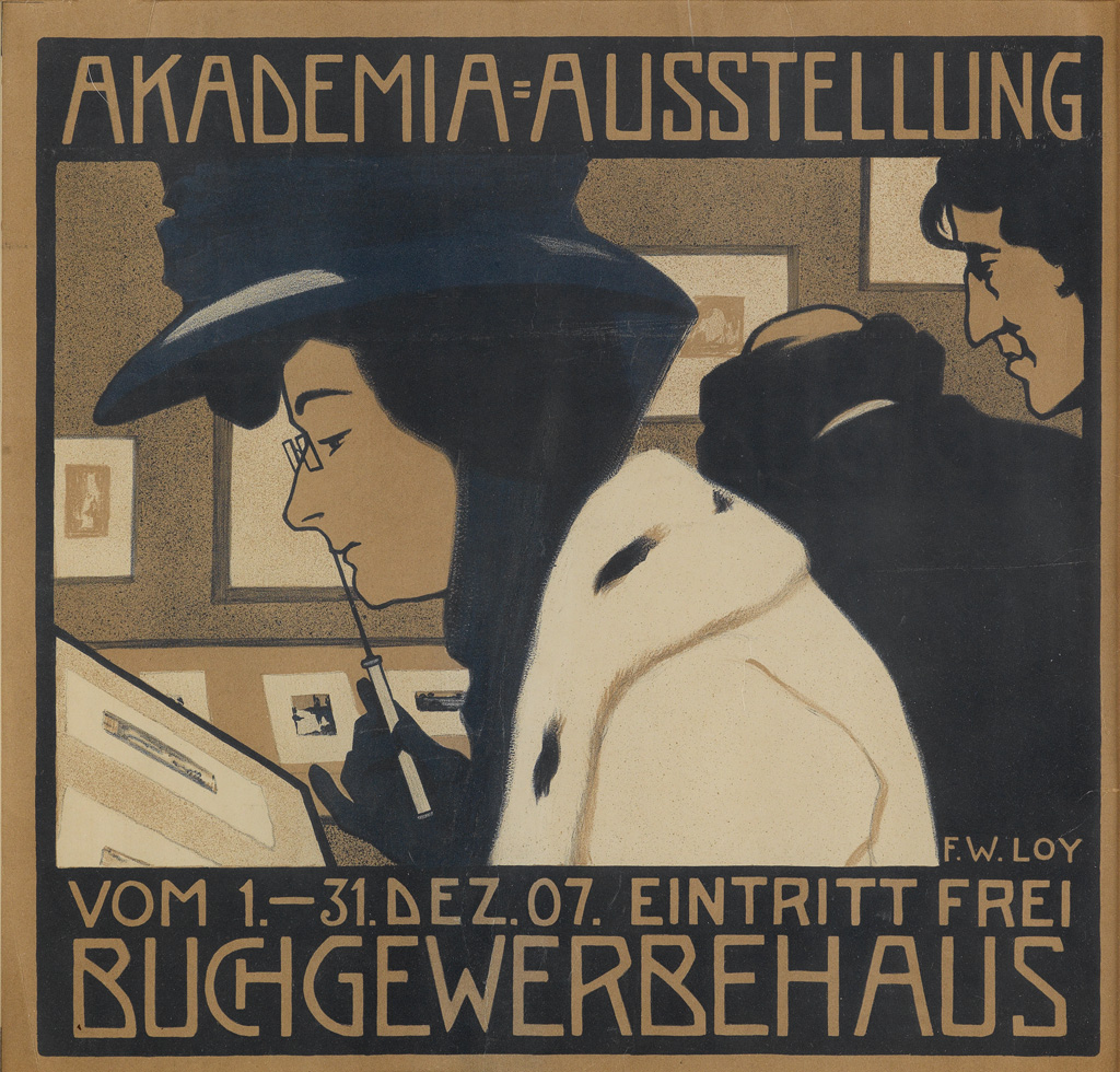 Appraisal: F W LOY DATES UNKNOWN AKADEMIA - AUSSTELLUNG Circa x